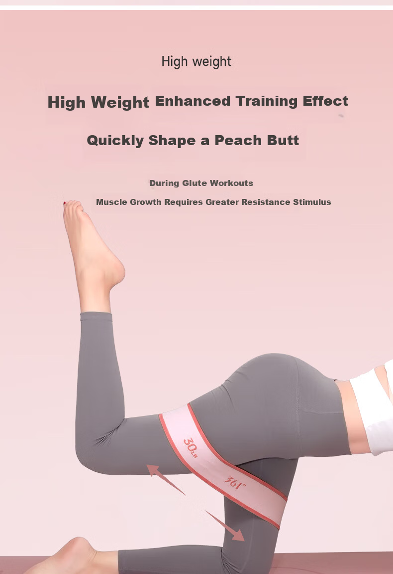 361° Yoga Resistance Band Elastic Fitness Glute Trainer Hip Lifting Stretching Loop Squat Pull Band for Women 3