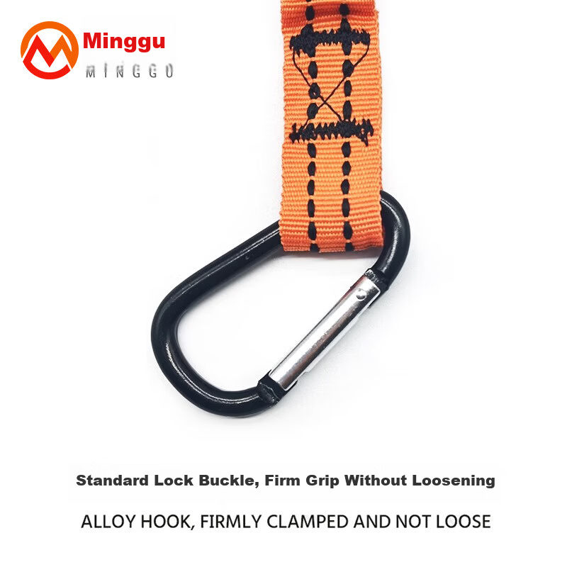 Minggu Tool Anti-Drop Safety Lanyard High-Altitude Work Wrench Hammer Safety Rope Reflective Stretch Elastic 90cm - Black 90cm 2