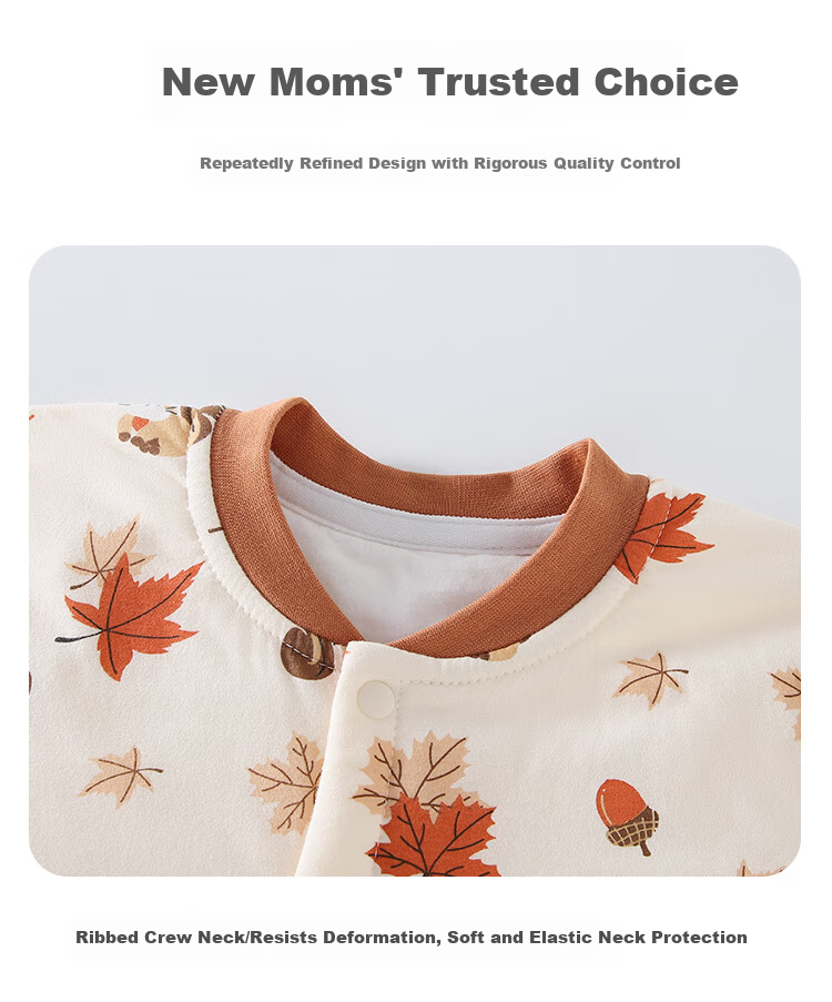 Qiaojiao Duck Children's Pajamas 40g Quilted Cotton Baby Clothes Set Newborn Warm Underwear Boys Girls Spring Autumn Winter 9