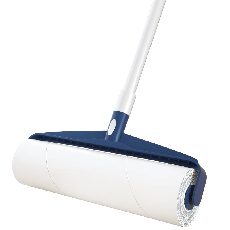 CHUSHE Lint Roller with 24cm Long Handle And 7 Rolls of Paper, Pet Hair Remover Brush for Bed, Floor, Carpet, Dust And Lint Removal