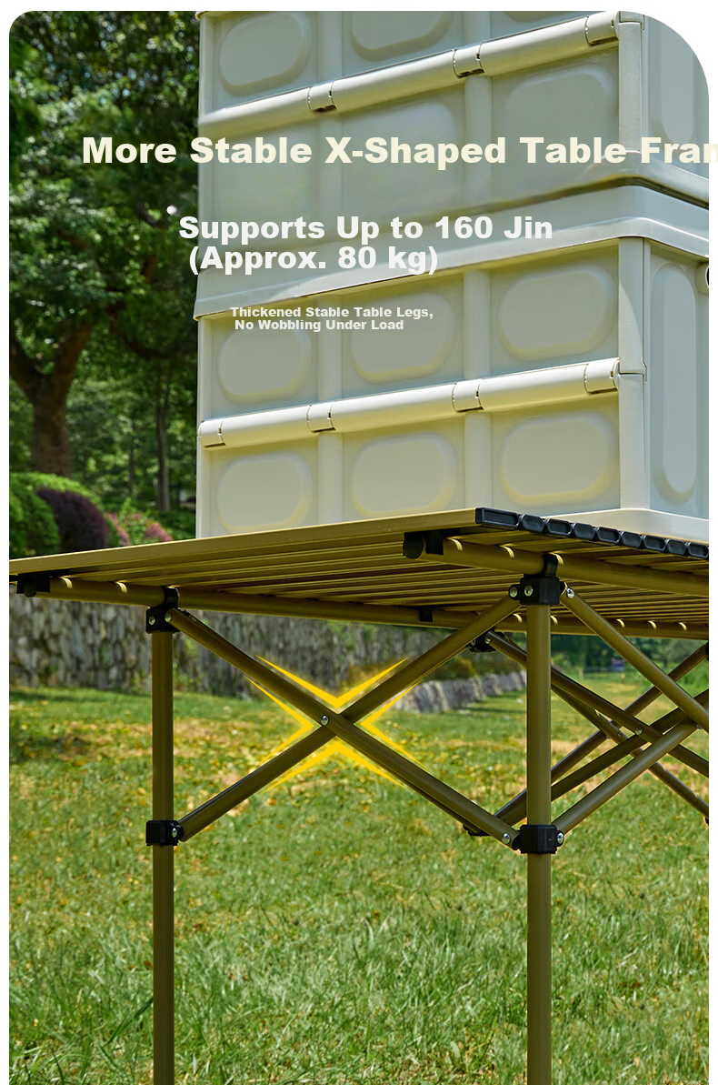 CAMEL Outdoor Folding Aluminum Alloy Camping Table Portable Picnic Roll-up Table 3667 5
