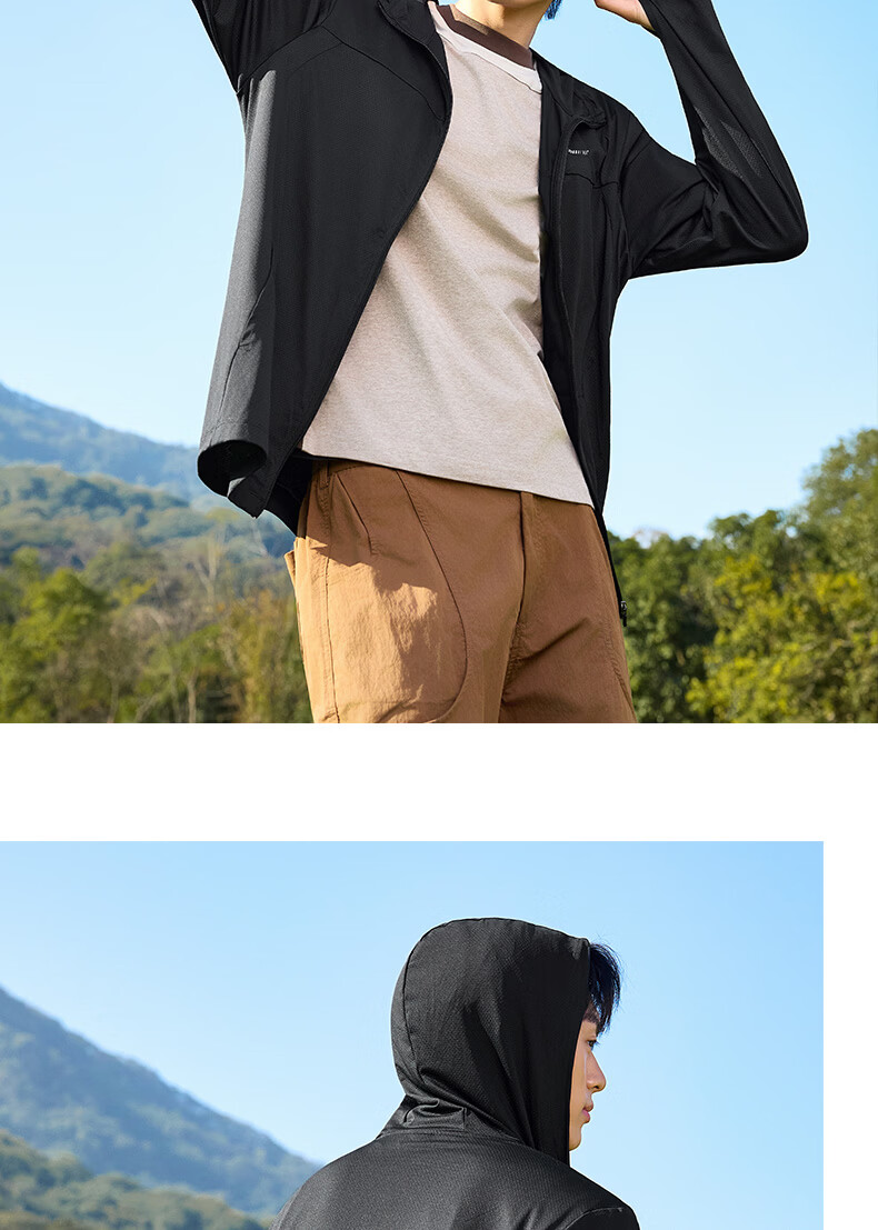 361° Men's New Sports Breathable UV Protection UPF100+ Jacket Summer 652624604D-6 112