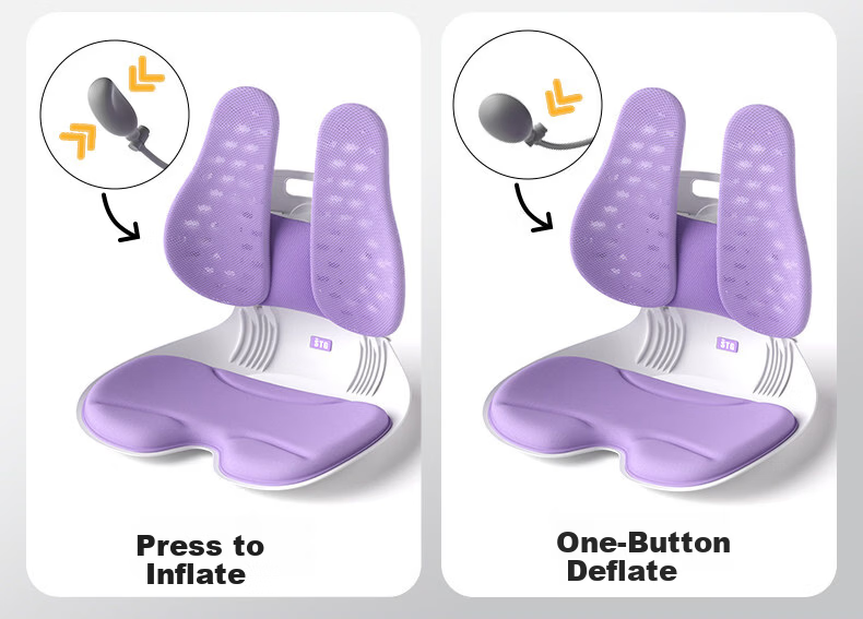 SITGOOD Lumbar Support Seat Back Cushion Waist Pillow Posture Chair Lumbar Cushion STG Seat Cushion Pillow Gift Office Lumbar Support Cushion 13