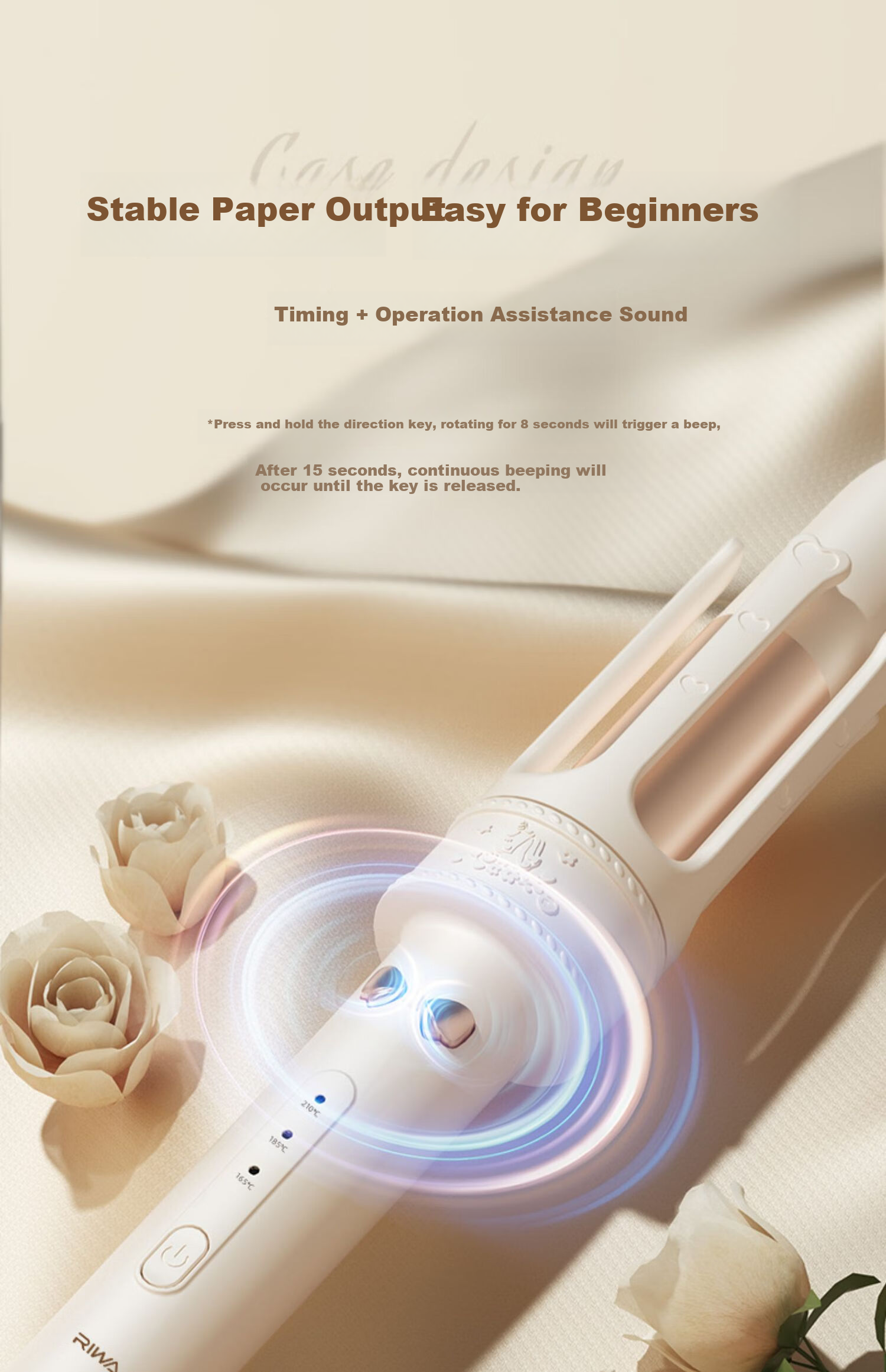 RIWA Automatic Curling Iron 32mm Negative Ion Lazy Big Waves Hair Curler 520 Gift Anti-Scald Hair Styling Tool 8705S-ION Upgrade 7