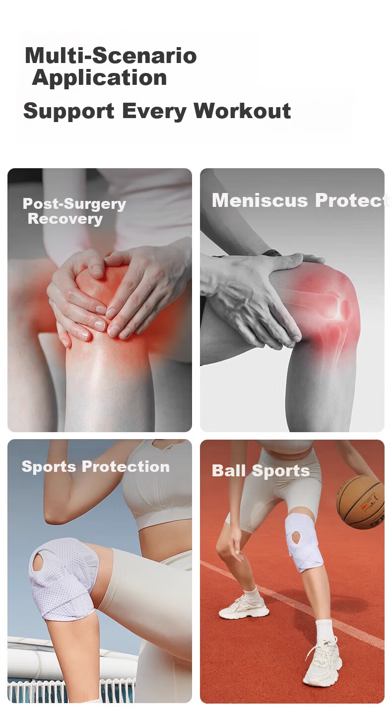 UELISCH Knee Brace for Meniscus Injury Sports Knee Support Synovitis Effusion Patellar Ligament Badminton Summer Thin Running 4