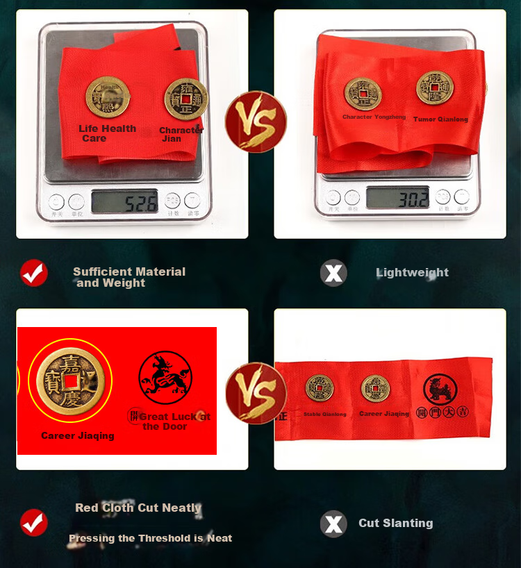 Bin Yue Five Emperor Coins Door Threshold Stone Safety Copper Coins 17