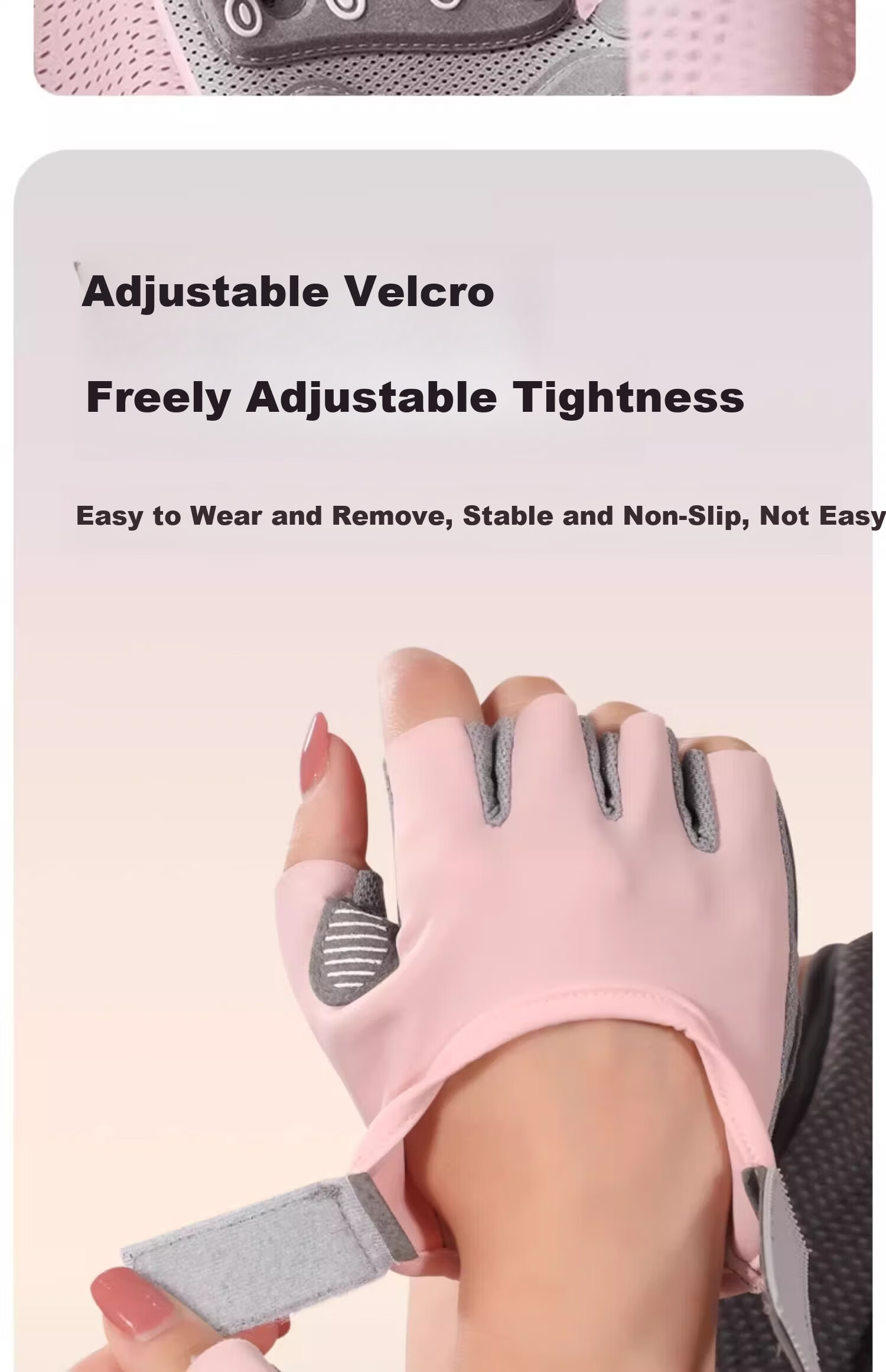 Chegui Mu Women's Cycling Fitness Gloves Sports Non-Slip Half Finger Gloves for Pull-Up, Rock Climbing, Outdoor Sports, and Biking 15