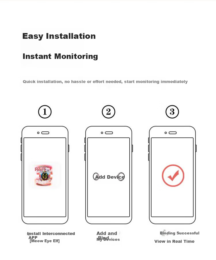 Konka Wireless Home Security Camera Indoor HD Two-Way Video Call Remote Mobile Monitoring 360-Degree Panoramic Night Vision Voice Intercom 15