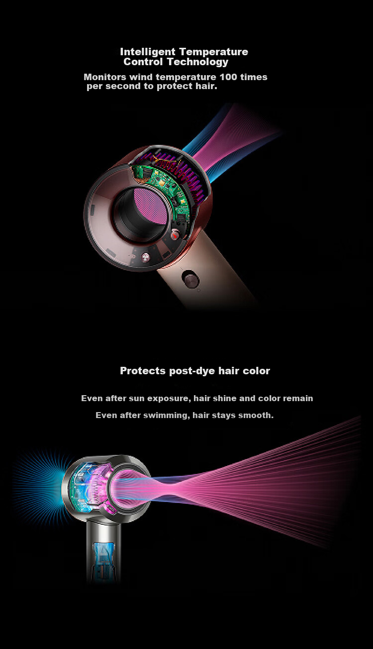 DYSON travel Hair Dryer, Smaller And Lighter, Global Voltage Compatible, Quick-Drying Hair Care, Gift Recommendation, Single Nozzle HD19 [Price Protection 618] 6