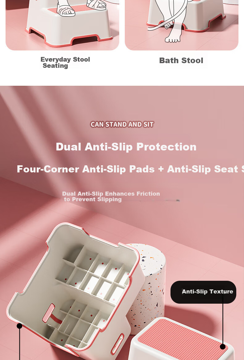 Youjia Liangpin Toilet Aid Children's Stair-Step Potty Seat Baby Step Stool 3-in-1 4