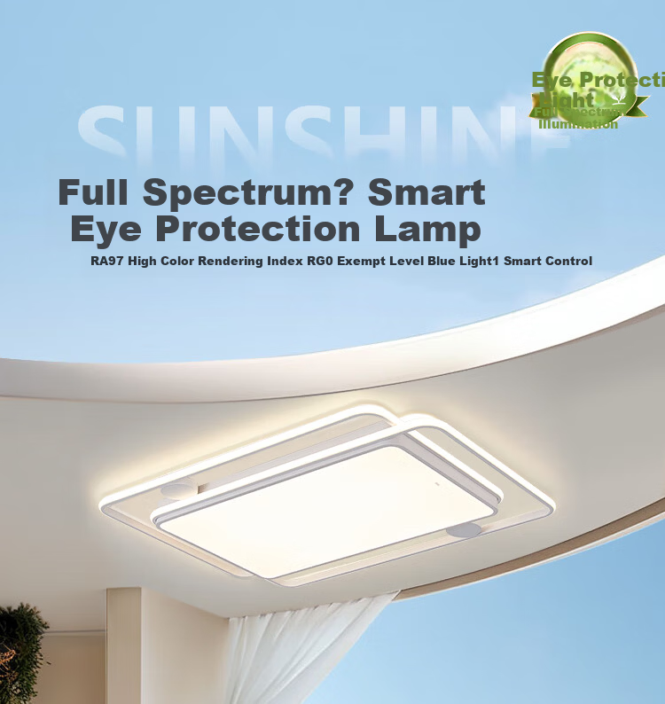 Foshan Lighting Modern Nordic Ceiling Light for Living Room Bedroom Study Eye Protection Mi Home Smart Control 200W Qinglan 1