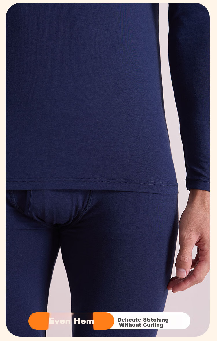 COVER ORANGE Men's Thermal Underwear Winter Set Modal Antibacterial Antistatic High Elasticity Temperature Lock Comfortable 5