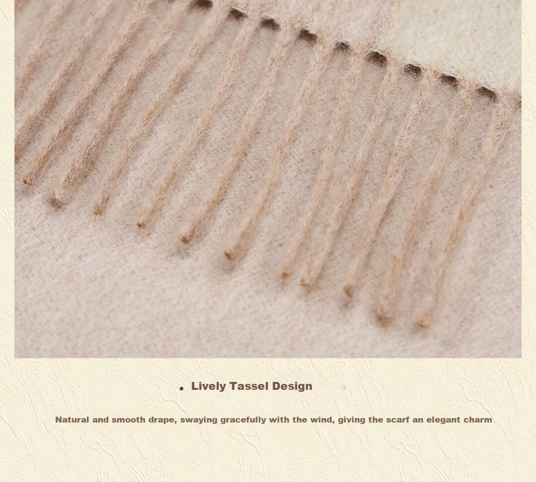 Shanghai Story Autumn Winter New Pure Wool Scarf Shawl Soft Warm Gift for Mom Elders Birthday New Year Women Neck Warmer 30