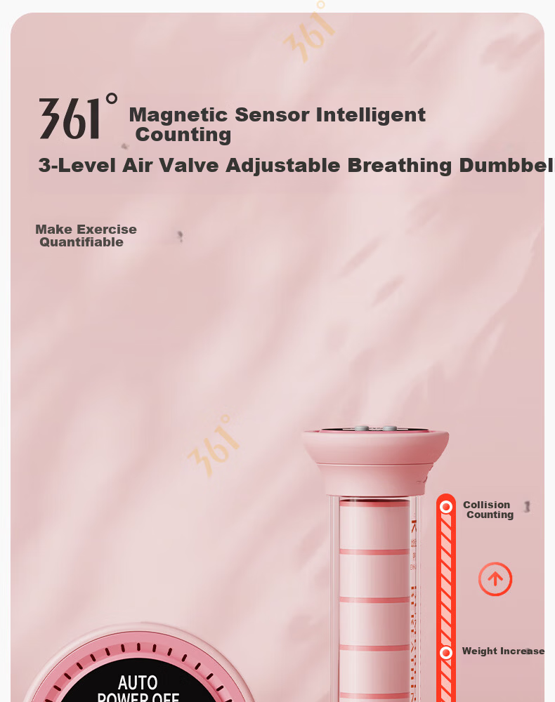 361° Weighted Breathing Dumbbell Diaphragmatic Breathing Trainer for Men and Women Fitness Lung Capacity Respiratory Resistance Training 1