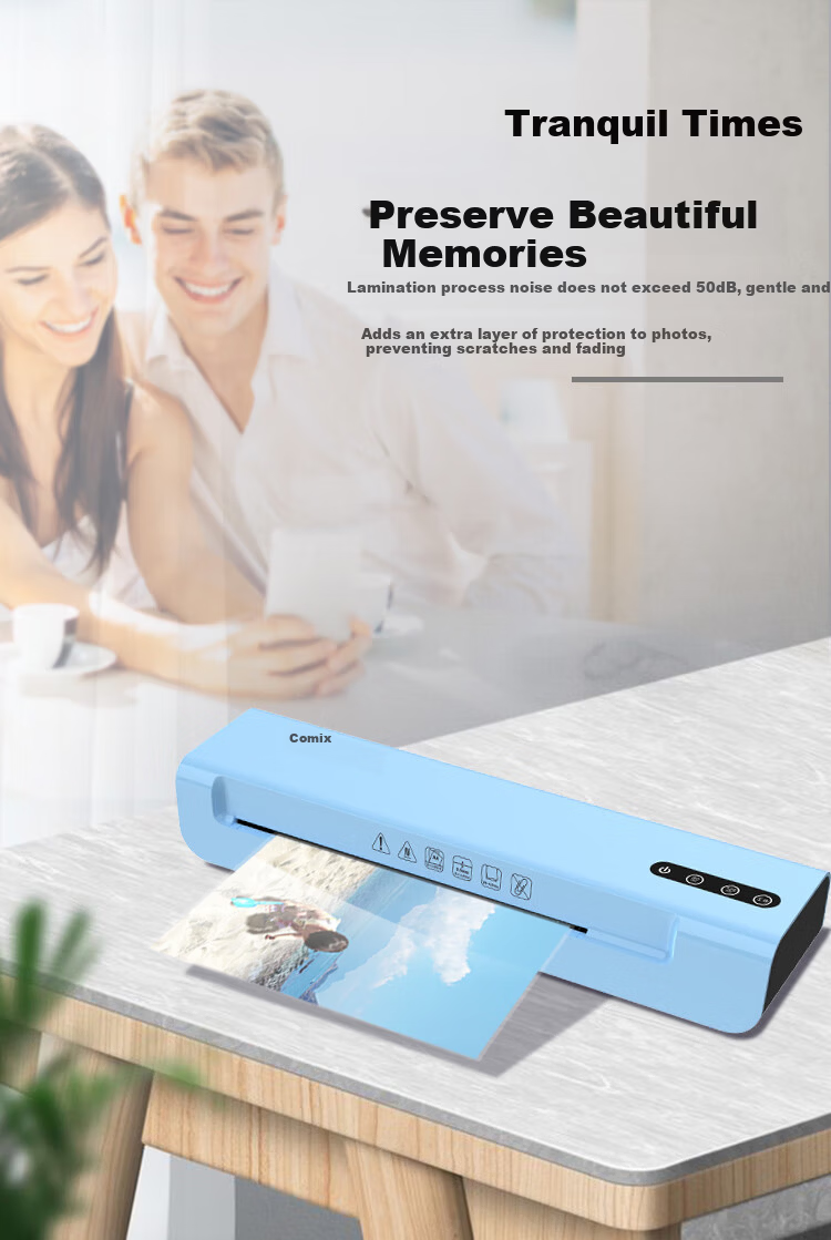 COMIX Photo Laminating Film, A4 Laminating Pouches, Photo Lamination Film, A4 Laminating Paper, Protective Film for Cards, A4 Laminating Paper, 100 Sheets/pack, QXA480 10