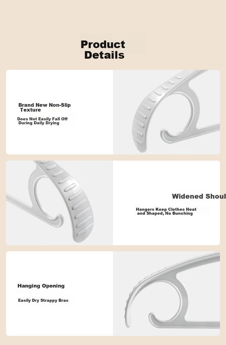 Left Turn Corner Clothes Hanger Wide Shoulder Non-Marking Thickened Anti-Slip Coat Rack Clothes Drying Hanger Prevents Bulging 11