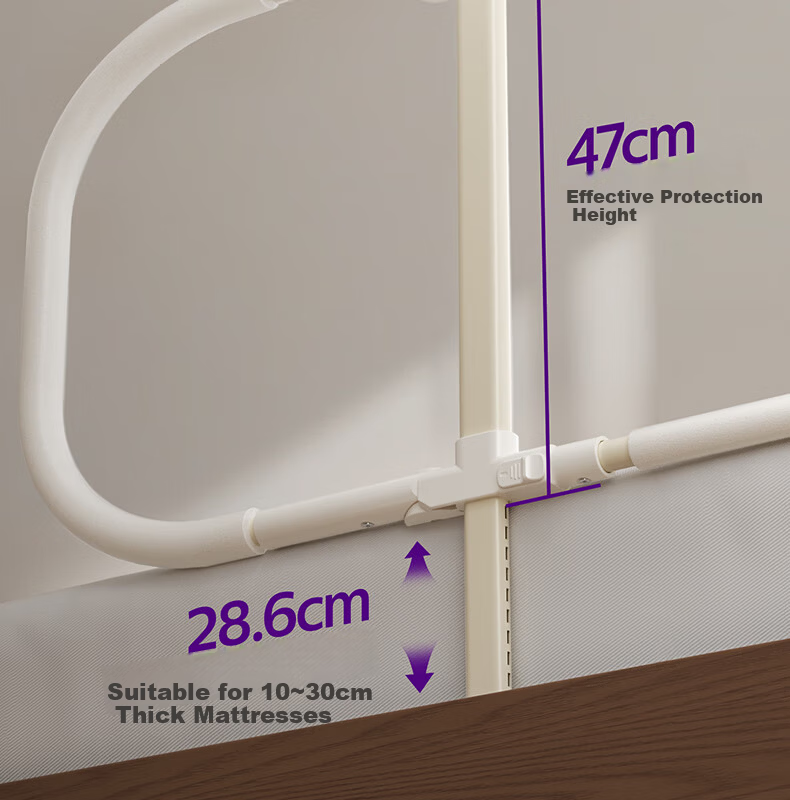 Philips Avent Baby Crib Safety Rail Bed Guard No Installation Anti-Fall Side Bed Rail 1.8M 18