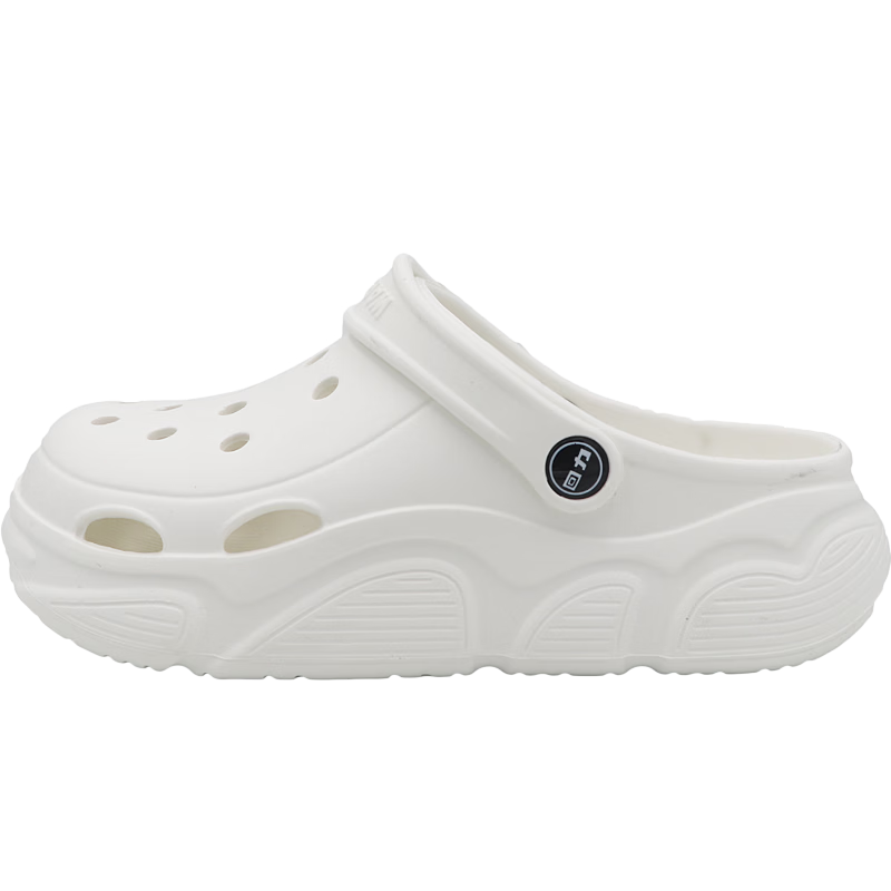 Warrior Women's Summer Hollow Sandals Outdoor Beach Shoes Dual-Wear Slippers SDJ-0338 White Size 39