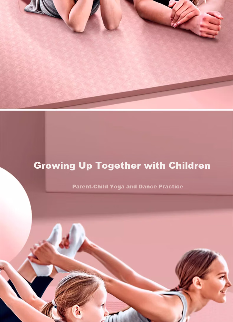 Pip Extra Large Double Yoga Mat Thickened Widened Lengthened Non-Slip TPE Mat for Children Home Dance Practice 2