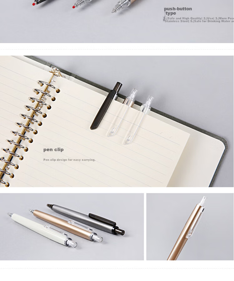 M&G Premium Series Retractable Bullet Tip High-Density Gel Pen Black Barrel Random Color AGPH3701A 1pc 5