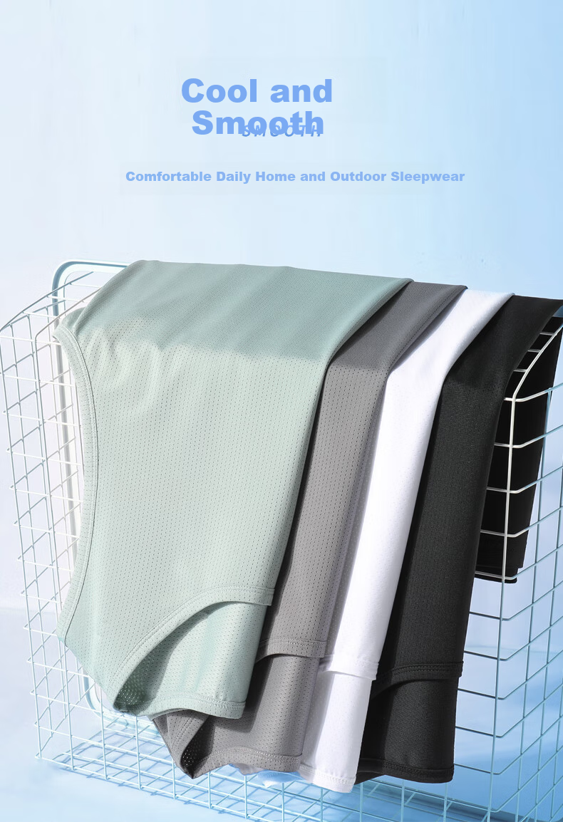 Baleno Men's Ice Silk Vest Summer Ice Cool Sleeveless Mesh Sports Breathable Quick-Dry Trendy Casual Tank Top 3