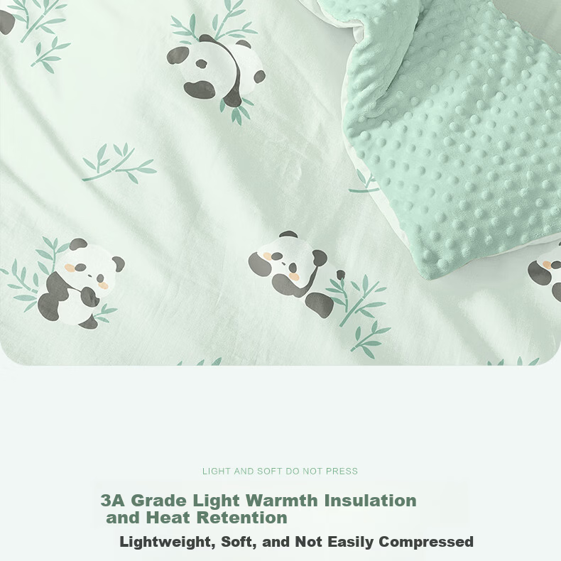 Beyond Kids Doudou Velvet Class A Cotton Quilt Removable Children's Quilt Core - Panda Baby 100*120cm Approx. 1.8 Jin 18