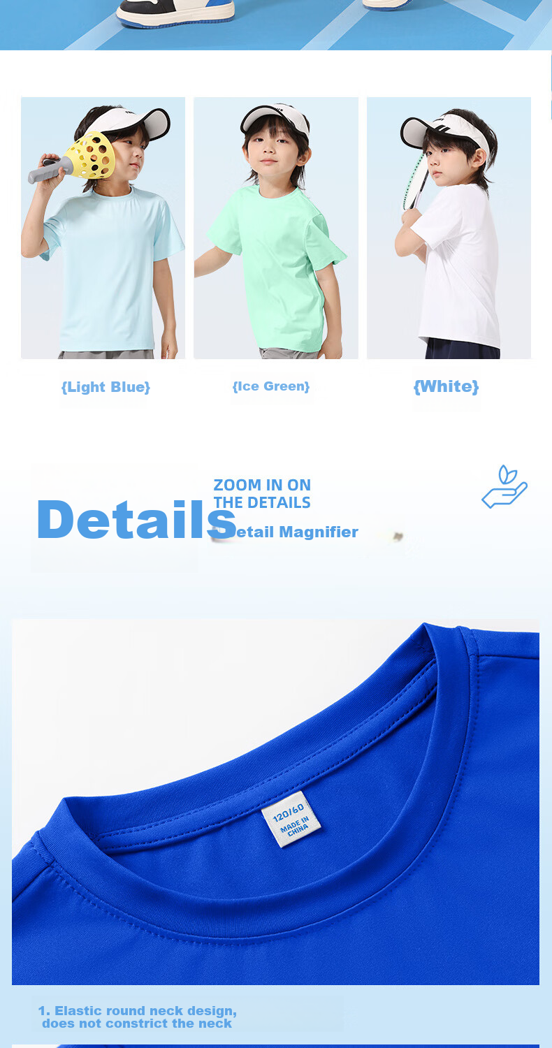 Jeanswest Boys' Summer 2026 Quick-Dry Short Sleeve T-Shirt and Lightweight Sports Shorts Set for Kids 2