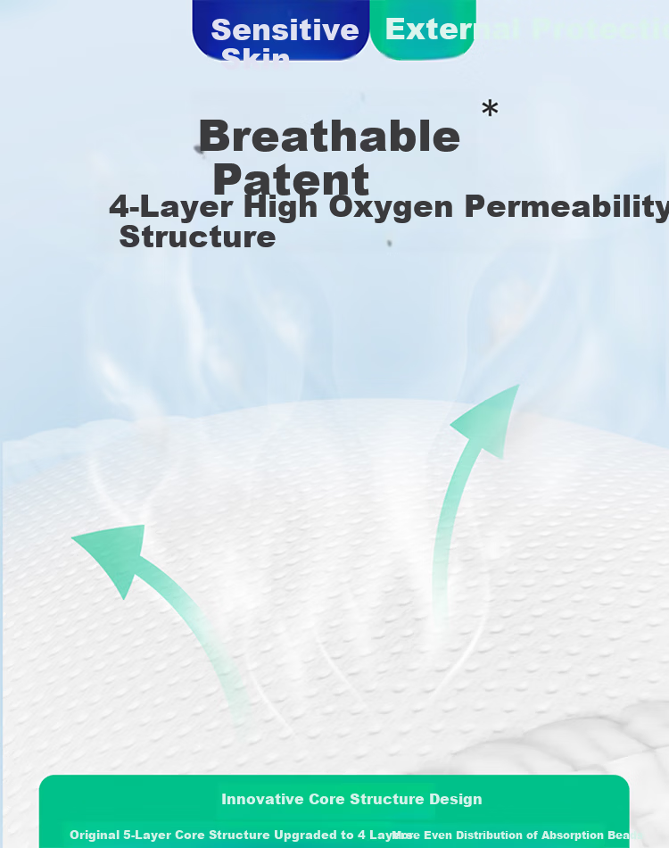 Subicchi Breathable Thin Baby Diapers S32 (4-8kg) No Waist Tape 4