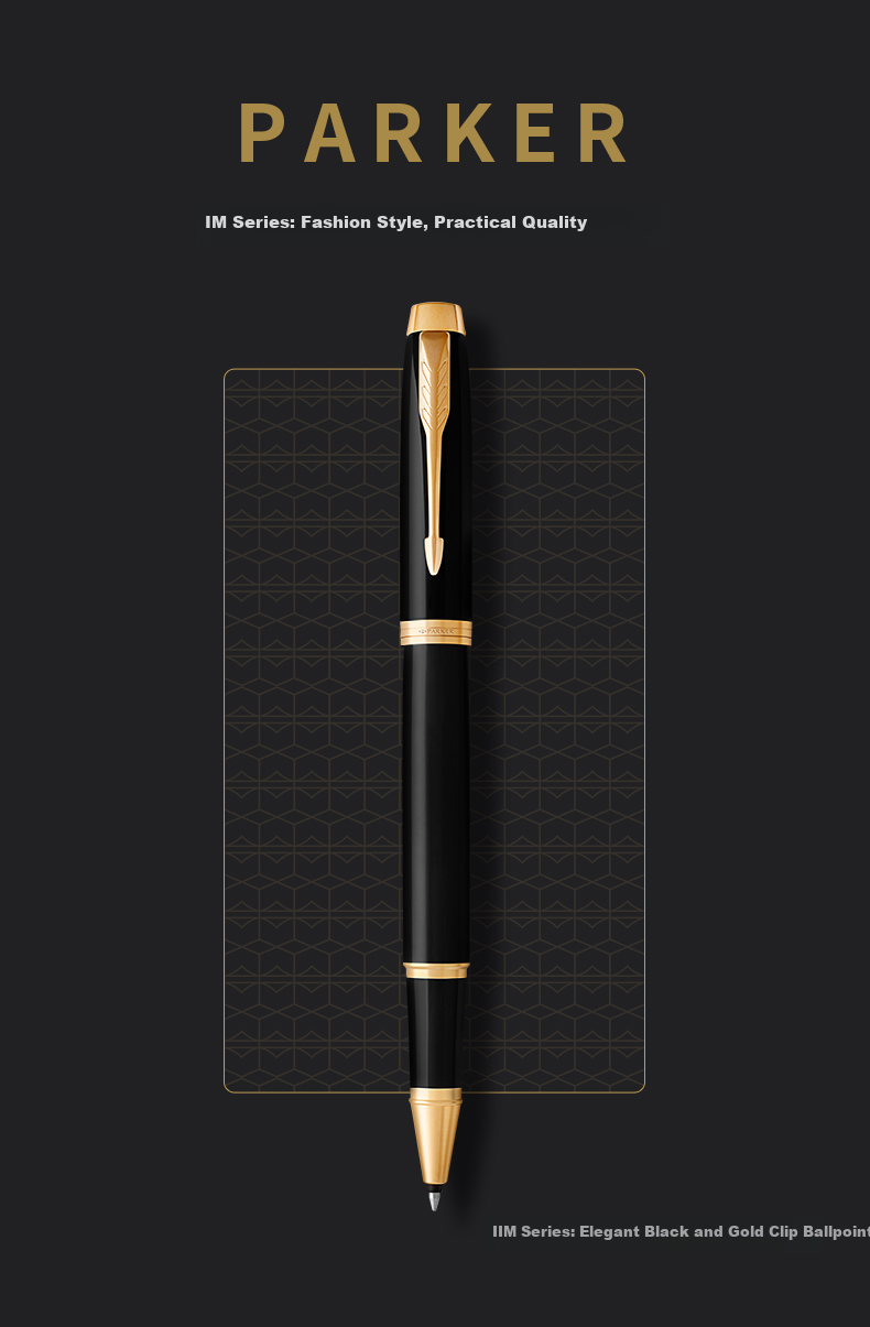 PARKER IM Phantom Black Blue Ballpoint Pen 1