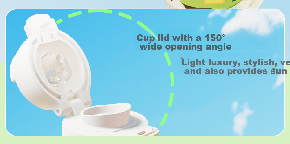FGA Fugang Children's Plastic Cup Large Capacity Sports PPSU Straw Summer Unisex Student High-Value Water Bottle Cup 7