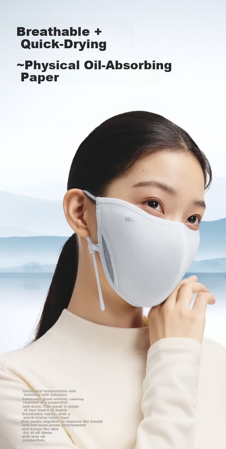 Beneunder Antibacterial Protective Mask Physical Acne Control Sunscreen Breathable Unisex Sensitive Acne Skin Specialized Mask 19