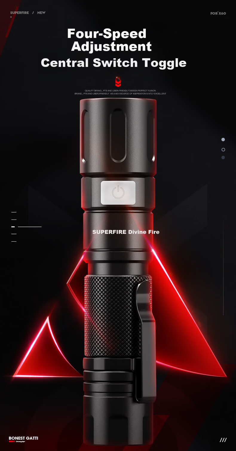 SupFire Zoomable Flashlight High Brightness Long Battery Life Outdoor Survival Mini Military Small Outdoor Light 11