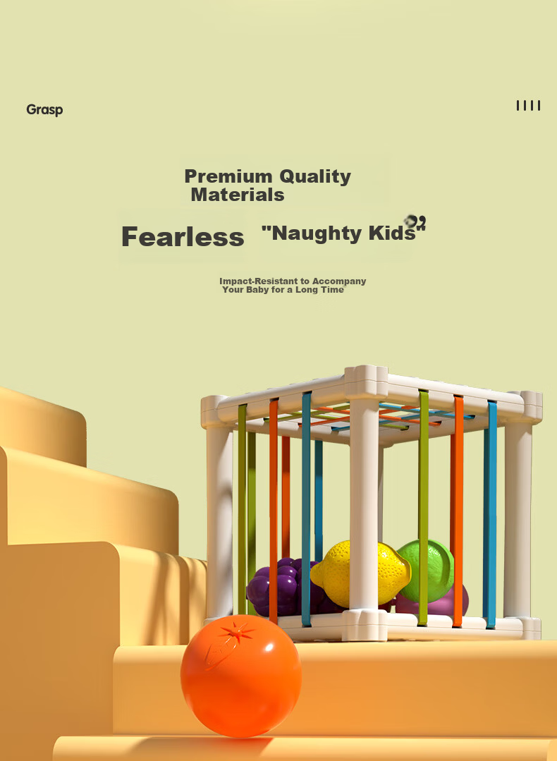 COODORA Sesele Baby Toy Fruit Grasping Training Educational Infant Six-Sided Cube Newborn Gift 11
