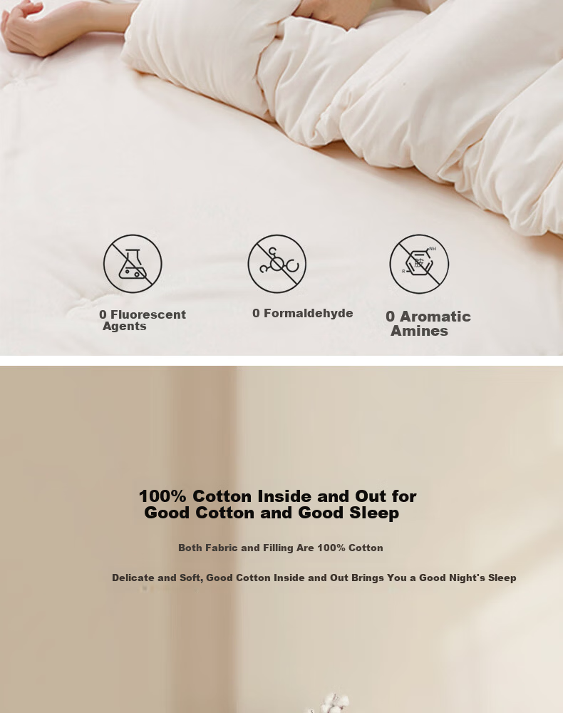 Ran Brand 100% Cotton Quilt A-Class Air Conditioning Quilt Pure Cotton Quilt Spring and Autumn Quilt Approx. 3.2 Jin 150x200cm 6