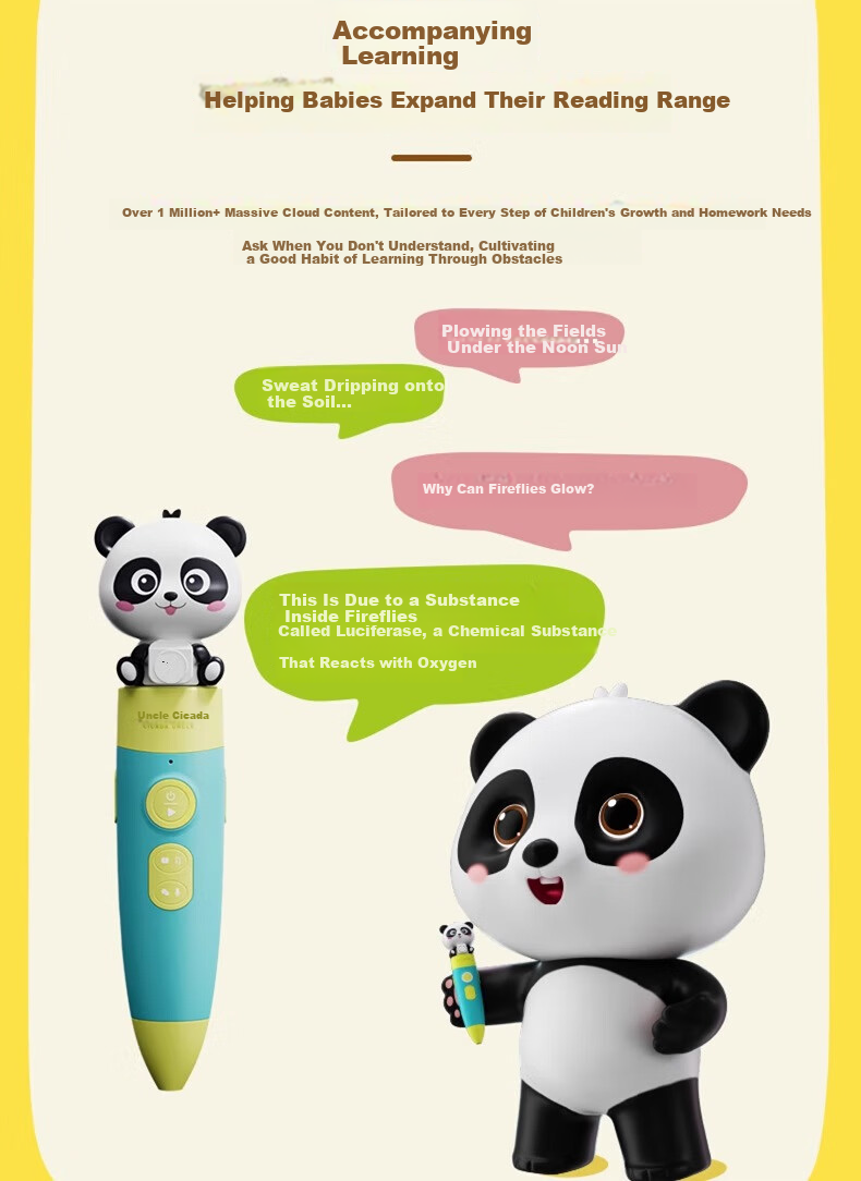 CICADA UNCLE Q5L Children's Educational Reading Pen DIY Picture Book Early Learning Machine AI Smart Educational Toy 7