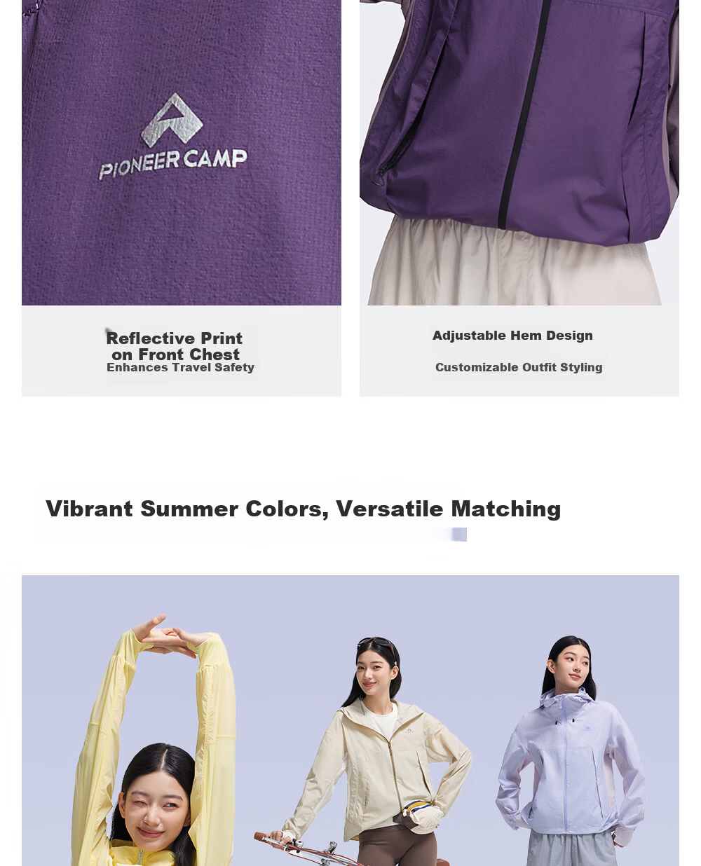 Toread Yang Chaoyue Star Butterfly Women's Outdoor Sun Protection Jacket Spring Summer Lightweight Breathable Hiking Sports Sunproof Skin Jacket 13