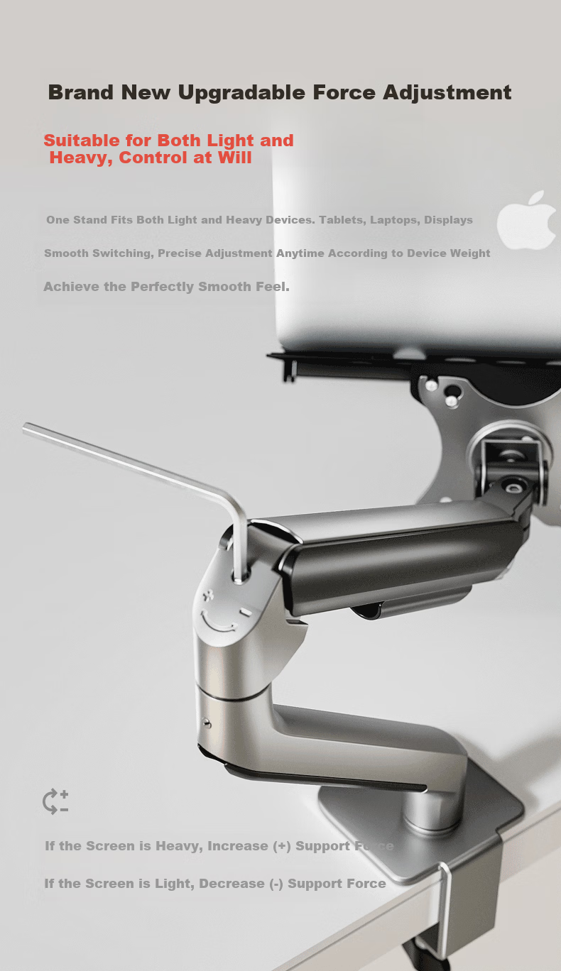 Brateck Beihu Laptop Stand, Notebook Computer Stand, Suspended Arm Bracket for Laptops, Monitor Riser Stand, Computer Desk Stand E350+APE40 9