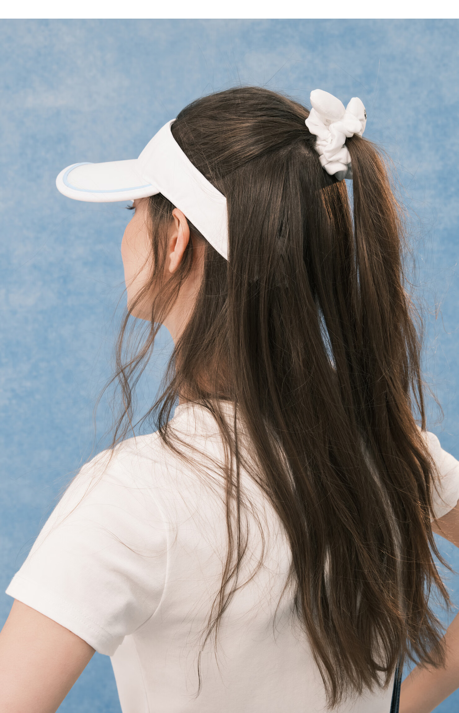 ELLE Women's Sun Protection Open-Top Cap Summer Outdoor Sports Running Tennis Badminton UV Protection Visor with Hair Tie 17