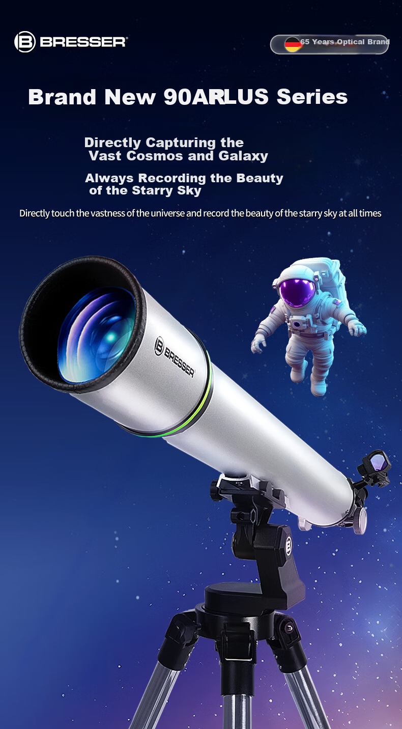 Bresser Professional High-Power HD Astronomy Telescope for Kids Boys Girls Beginner Stargazing Gift 1