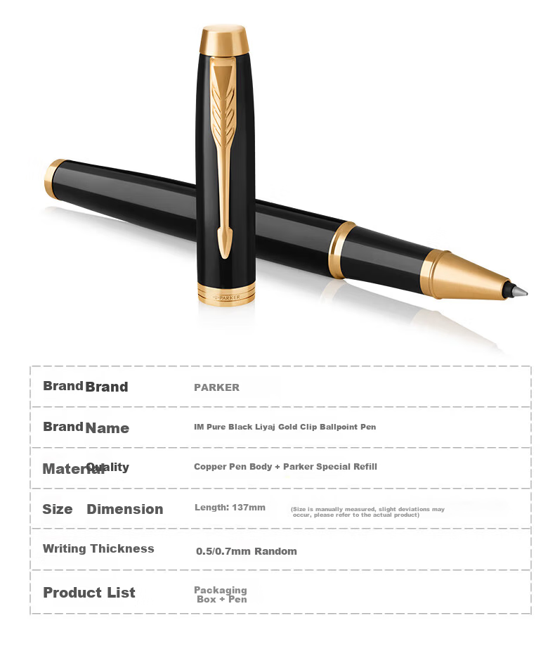 PARKER IM Phantom Black Blue Ballpoint Pen 7