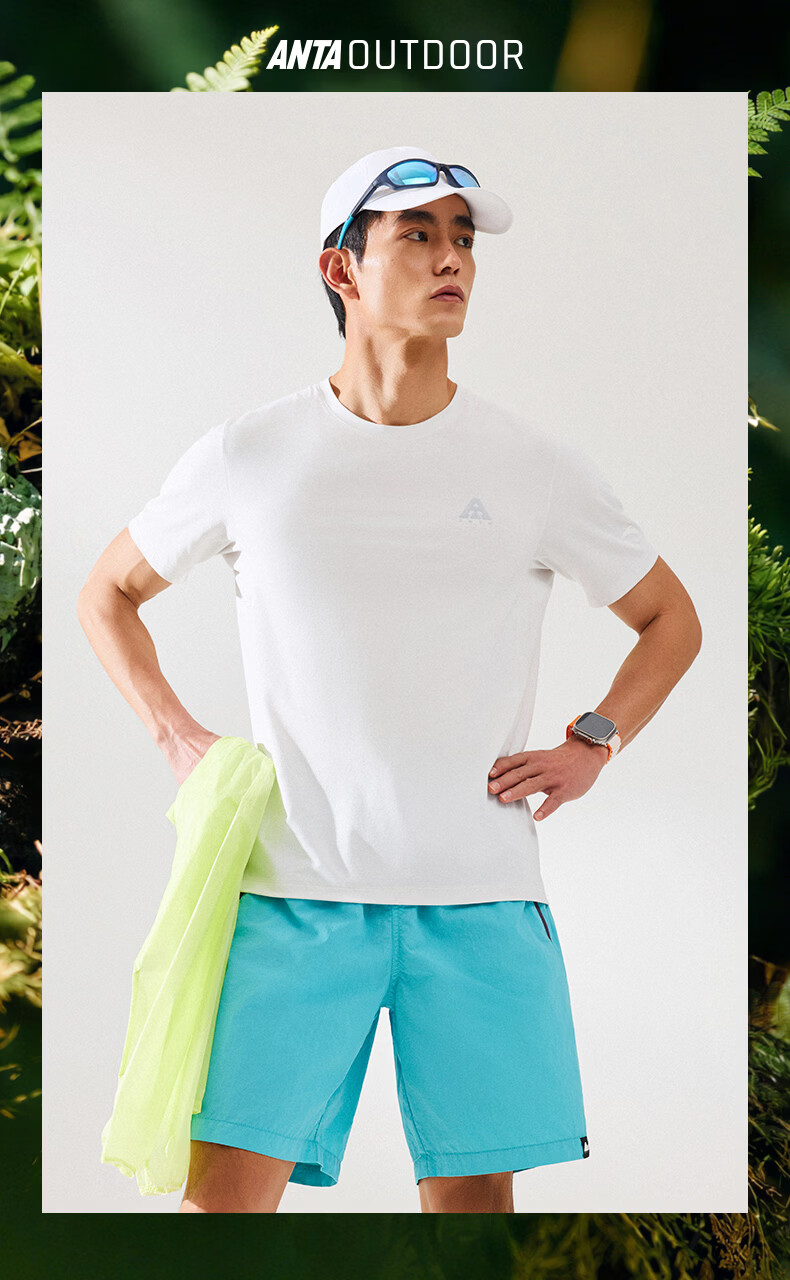 Anta Zero Pressure Quick-Dry T-Shirt | C100 Merino Wool Short Sleeve T-Shirt Men's Summer New Casual Sports Top 1