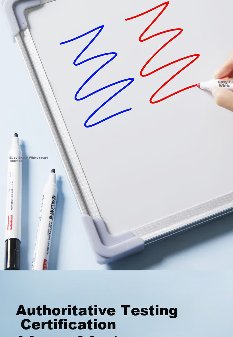 JD Jingdong Jingzao Popular Product Easy Erase Whiteboard Markers Black 10-Pack Teacher Teaching Office Meeting Durable Erasable Blackboard Markers JD1701 9