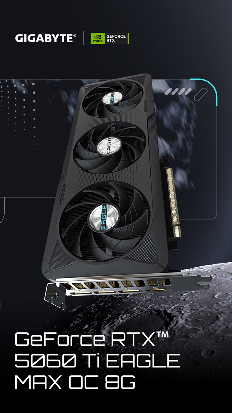 GIGABYTE 5060Ti 8GB Graphics Card, Eagle GeForce RTX 5060 Ti Eagle OC SFF DLSS4 Gaming Design OpenClaw, Local Deployment Graphics Card 2