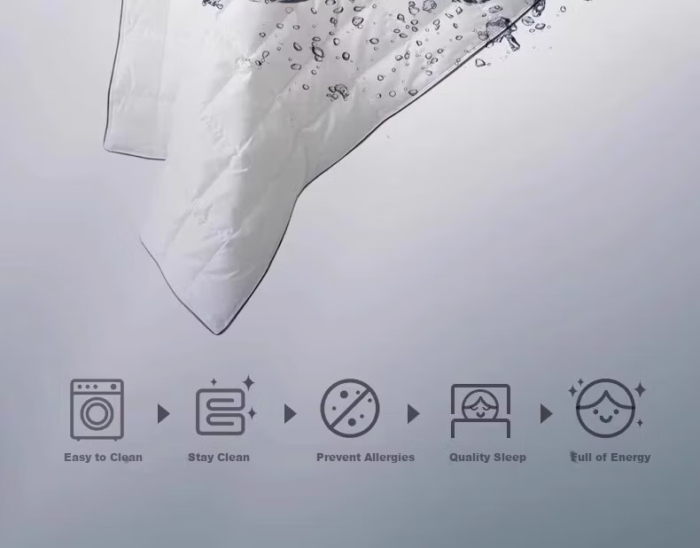 SIDANDA Down Quilt 95% White Goose Down Washable Class A Fabric Goose Down Filling 175g Summer Quilt 150*200cm 4