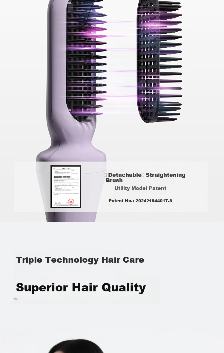 Cuiya 2-in-1 Fully Automatic Curling Iron Negative Ion Curling Iron Straightening Comb 32mm Long-Lasting Styling Hair Care Damage-Free Mother's Day Gift T313 8