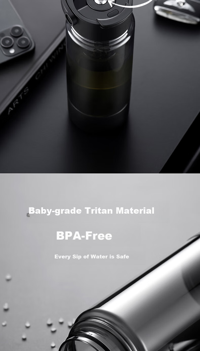 ENO Magnetic Infuser Tea Cup Men Tea Water Separation Tritan Water Bottle High Temperature Resistant Food Grade Suitable for Boiling Water 3