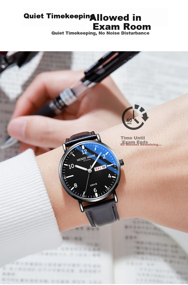 Disney Marvel Men's Watch Vintage Dual Calendar Waterproof Teen Student Gift 6