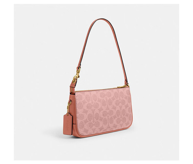 COACH PLAZA Small Pink Women's Handbag Tote Shoulder Bag CCC42 11