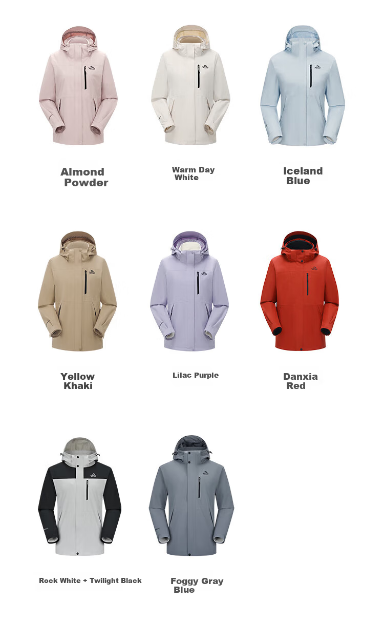 Pelliot [Zhao Lusi Same Style] Shan Ye 2.0 Three-In Men's Outdoor Windproof And Waterproof Jacket 12340106 5