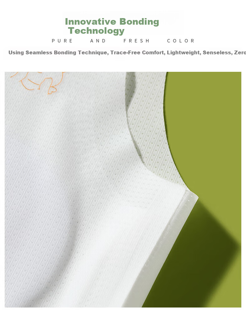 Urban Beauty 2-Pack Girls' Seamless Developmental Bras for Ages 12-16, Anti-Exposure Children's Camisoles Stage 1 6